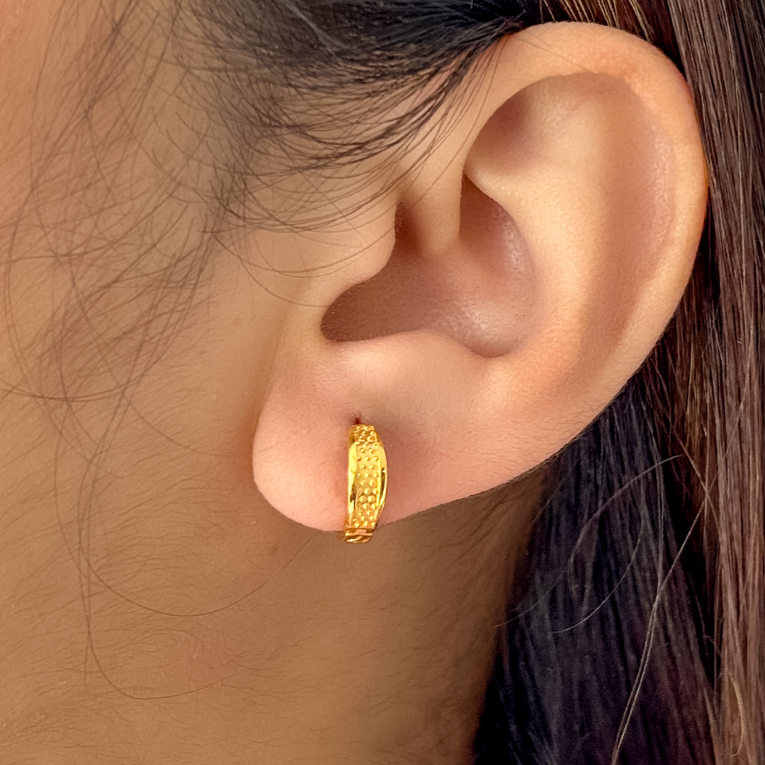 Dual Textured Hoops