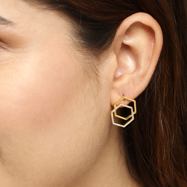 Buy Mia by Tanishq 14k Gold Gleaming Elegance Diamond Earrings Online At  Best Price @ Tata CLiQ