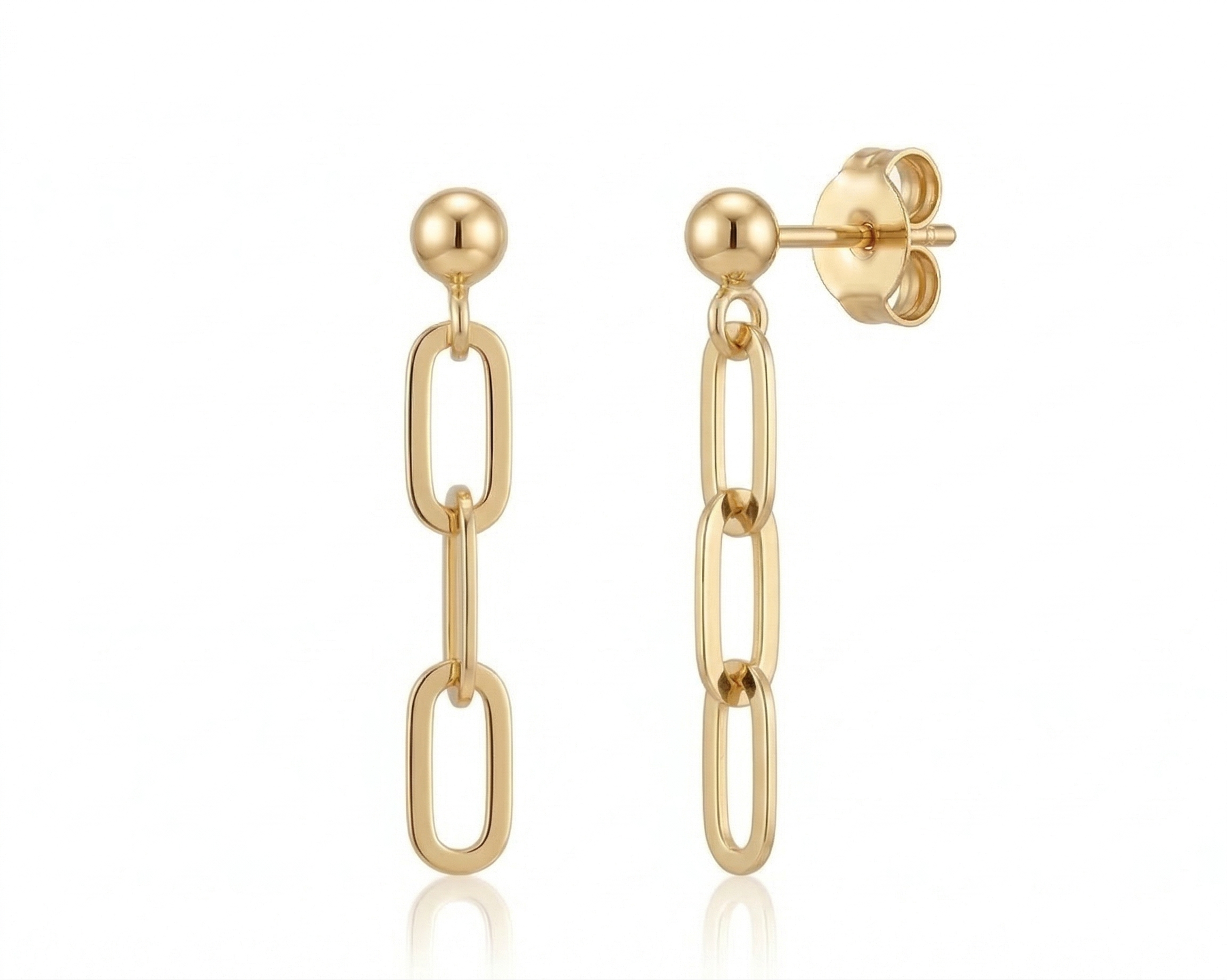 Paperclip Sphere Earrings