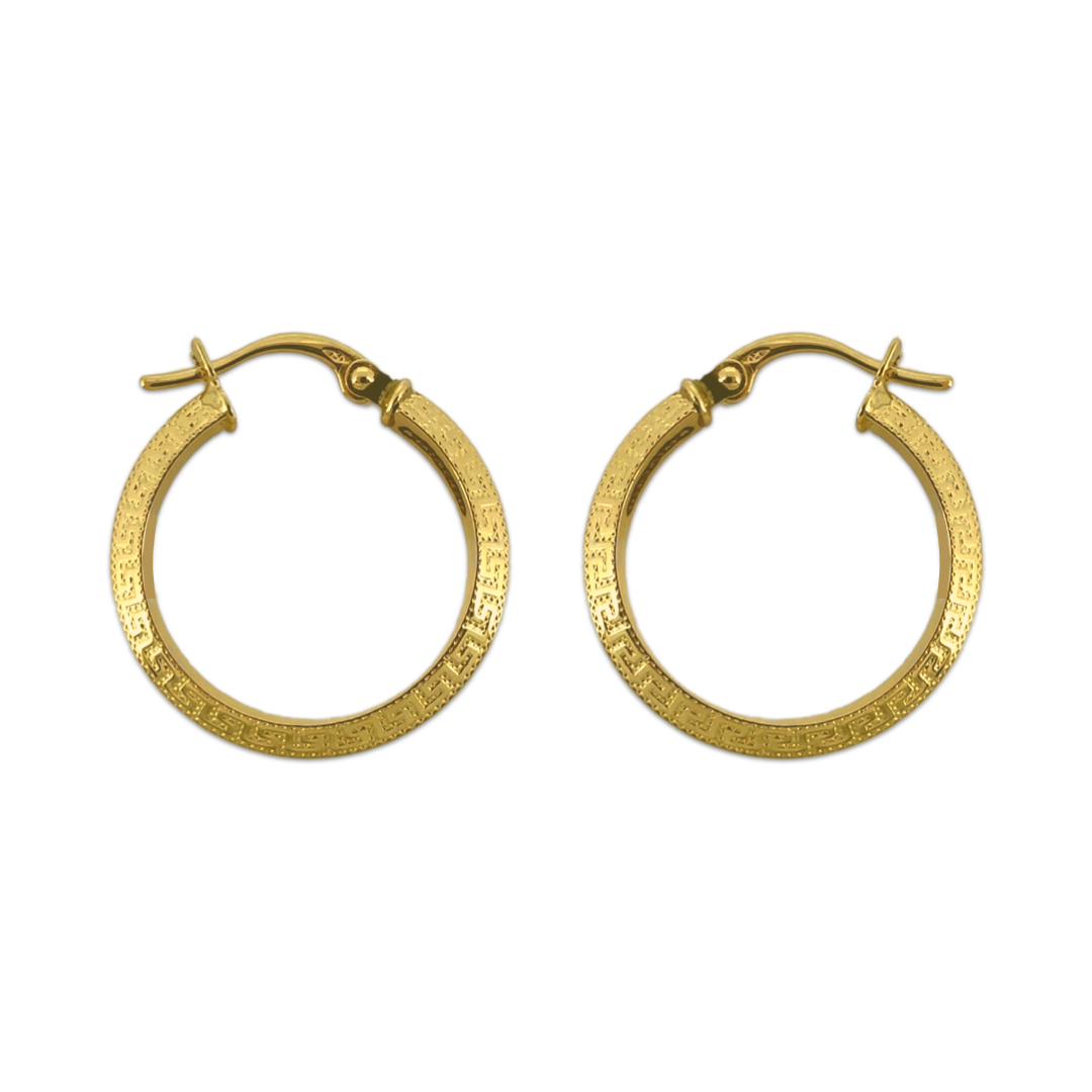 Embossed Meander Hoops