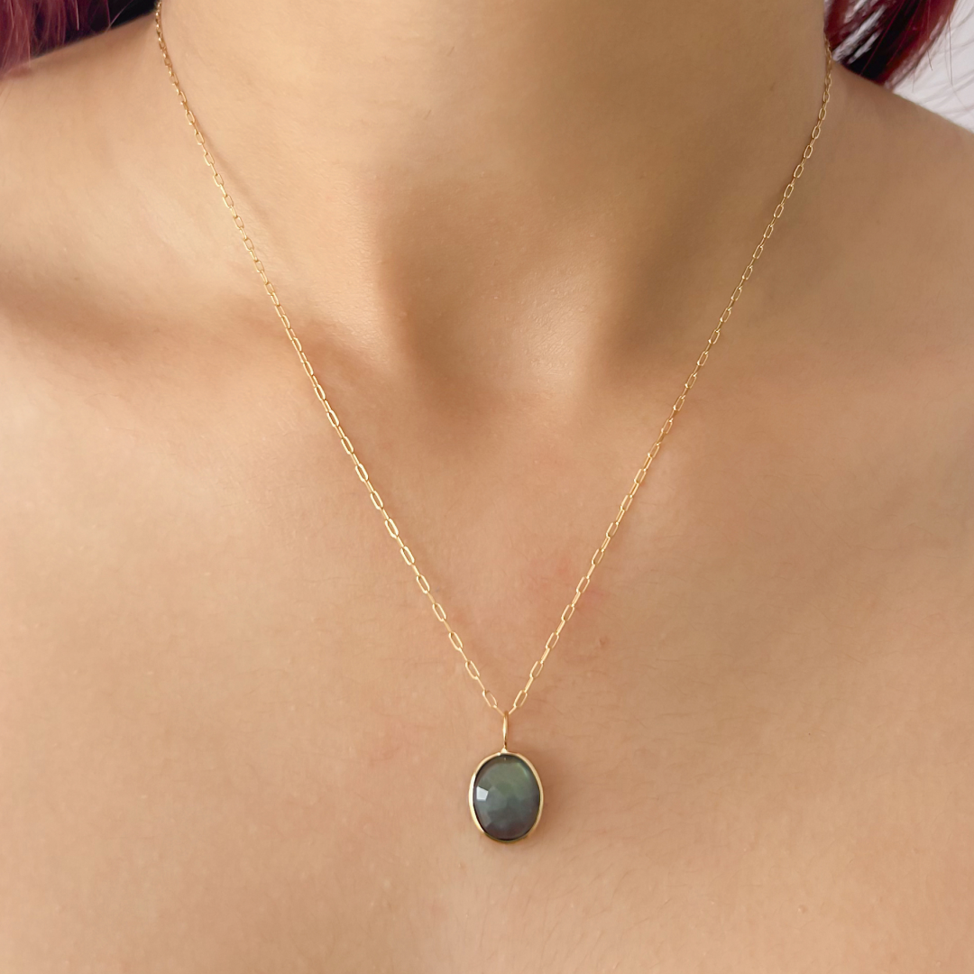 Labradorite Oval Pendant