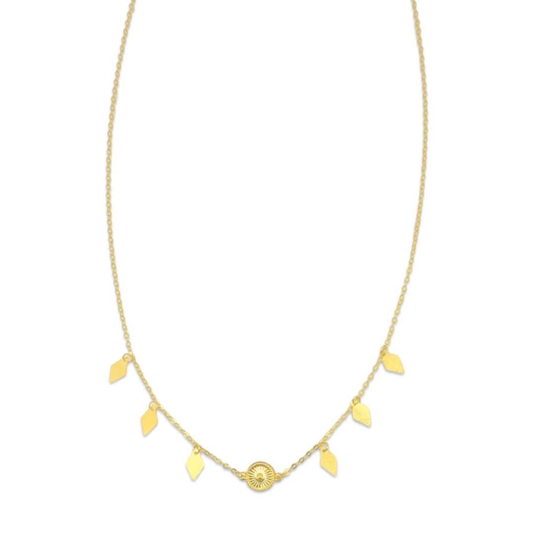 Rhombus Charm Sphere Necklace