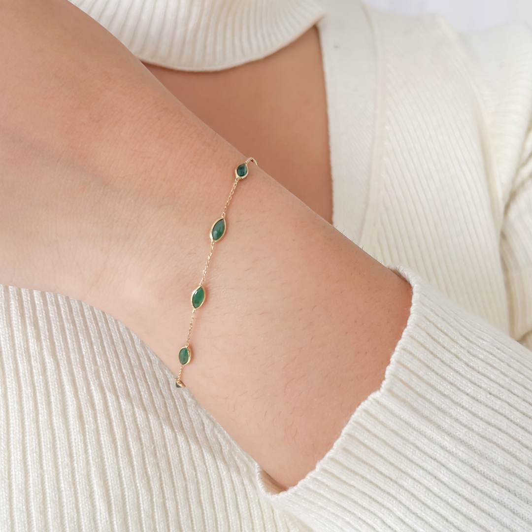 Emerald Marquise Bracelet