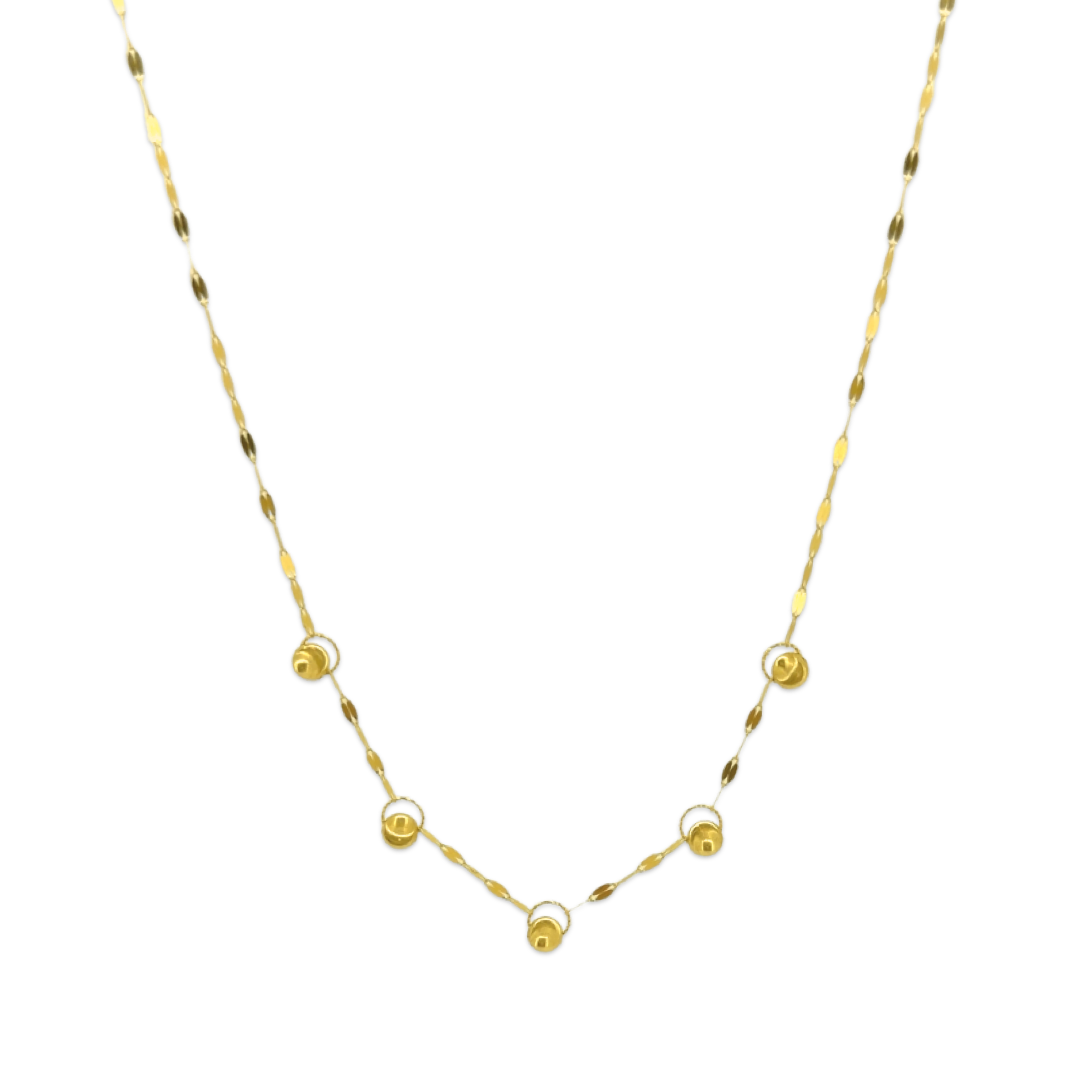 Shiny Bead Enigma Necklace