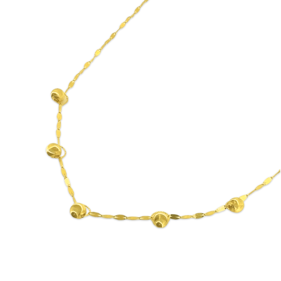 Shiny Bead Enigma Necklace