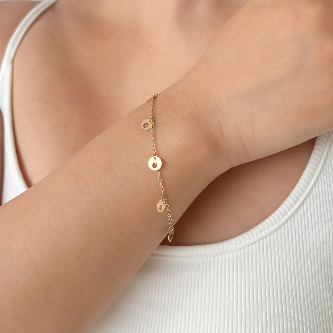Punched Charm Bracelet