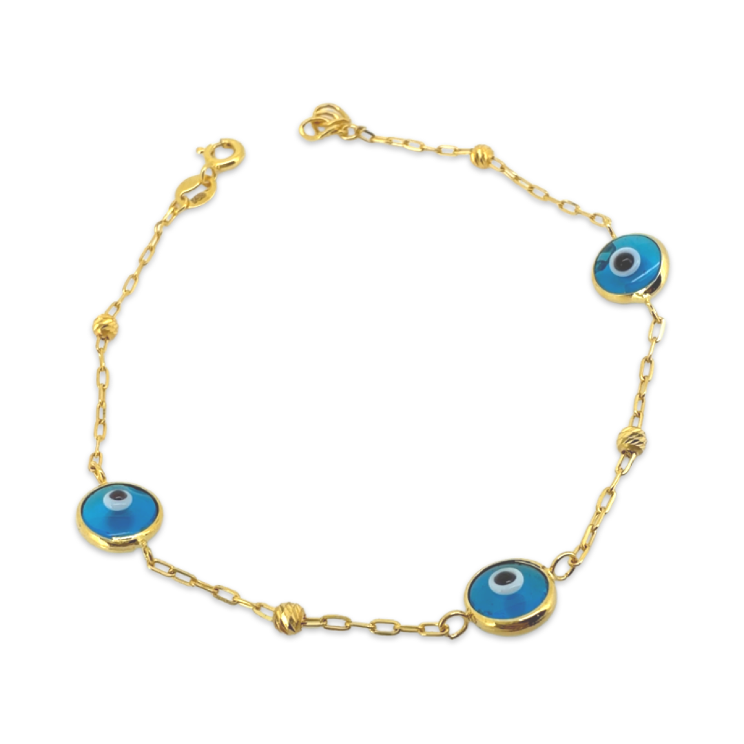 Evil Eye Bead Bracelet