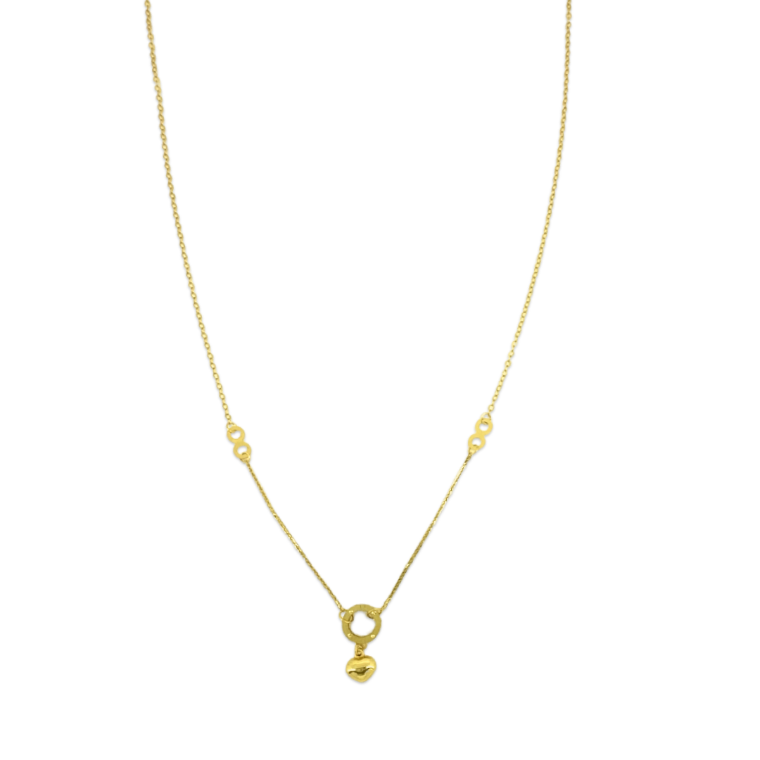 Heart Sphere Infinity Necklace