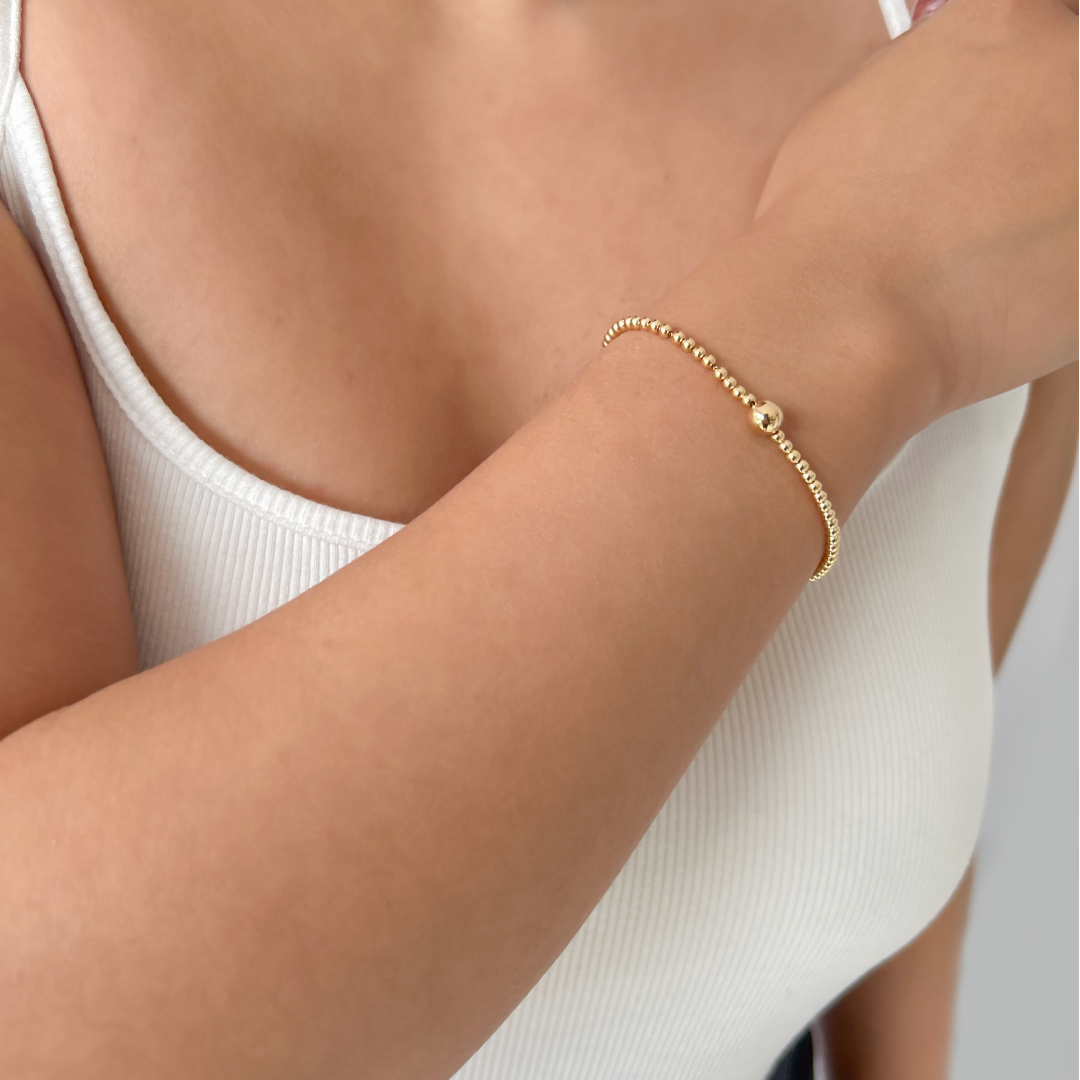 Classic Gold Ball Bracelet