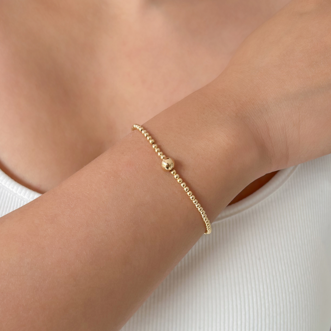 Classic Gold Ball Bracelet