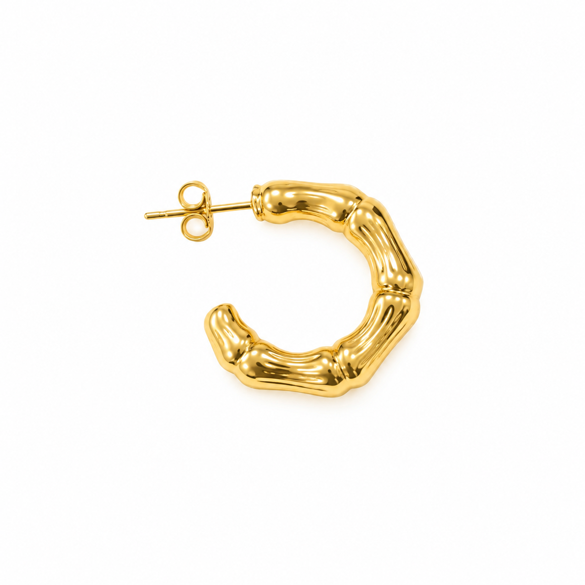 Textured Bamboo Hoops