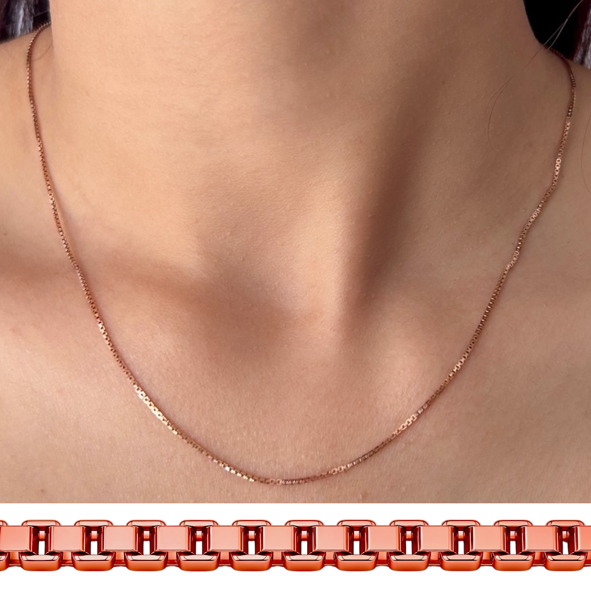 Thick Box Chain - 14k
