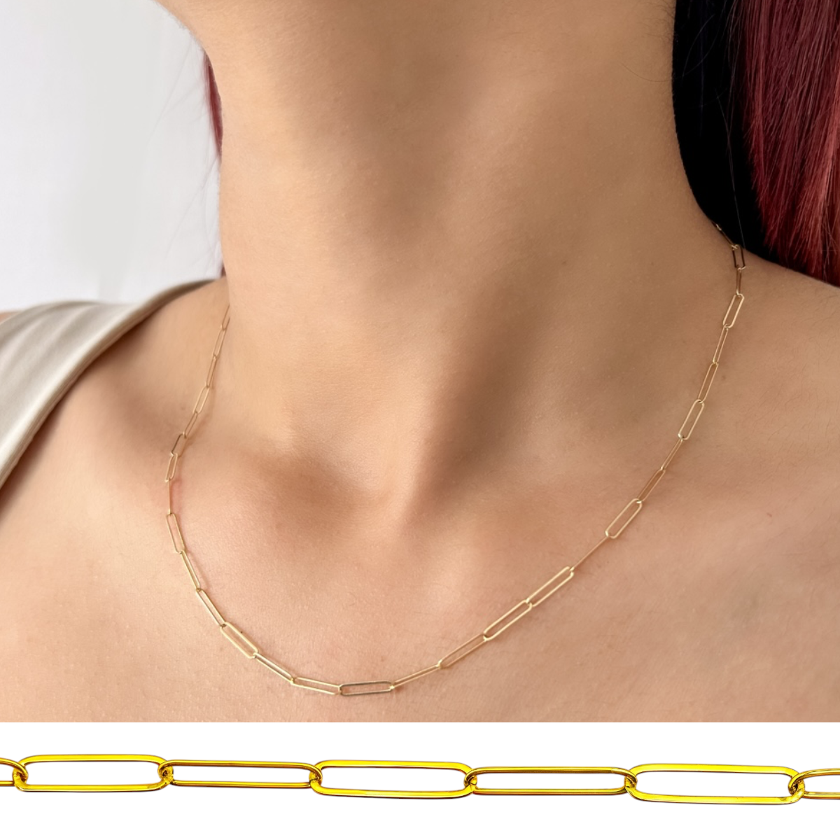 Thin Paperclip Chain