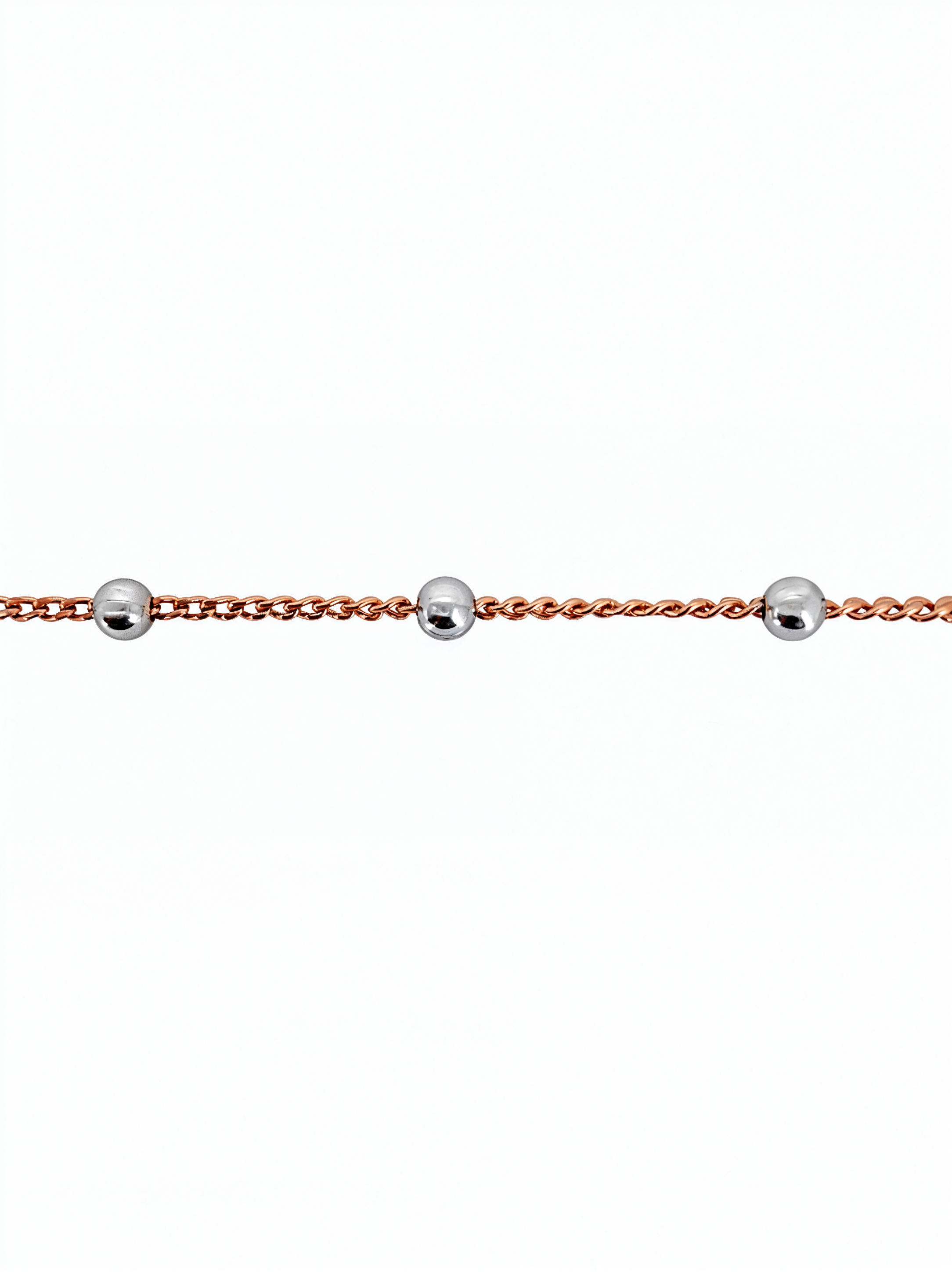 Dual Color Sphere Chain - 14k