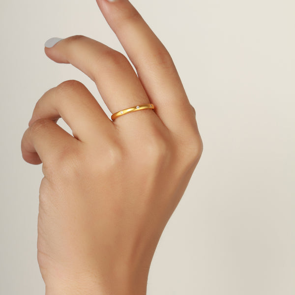 Diamond Gypsy Band | Clearance | 14k Size 9