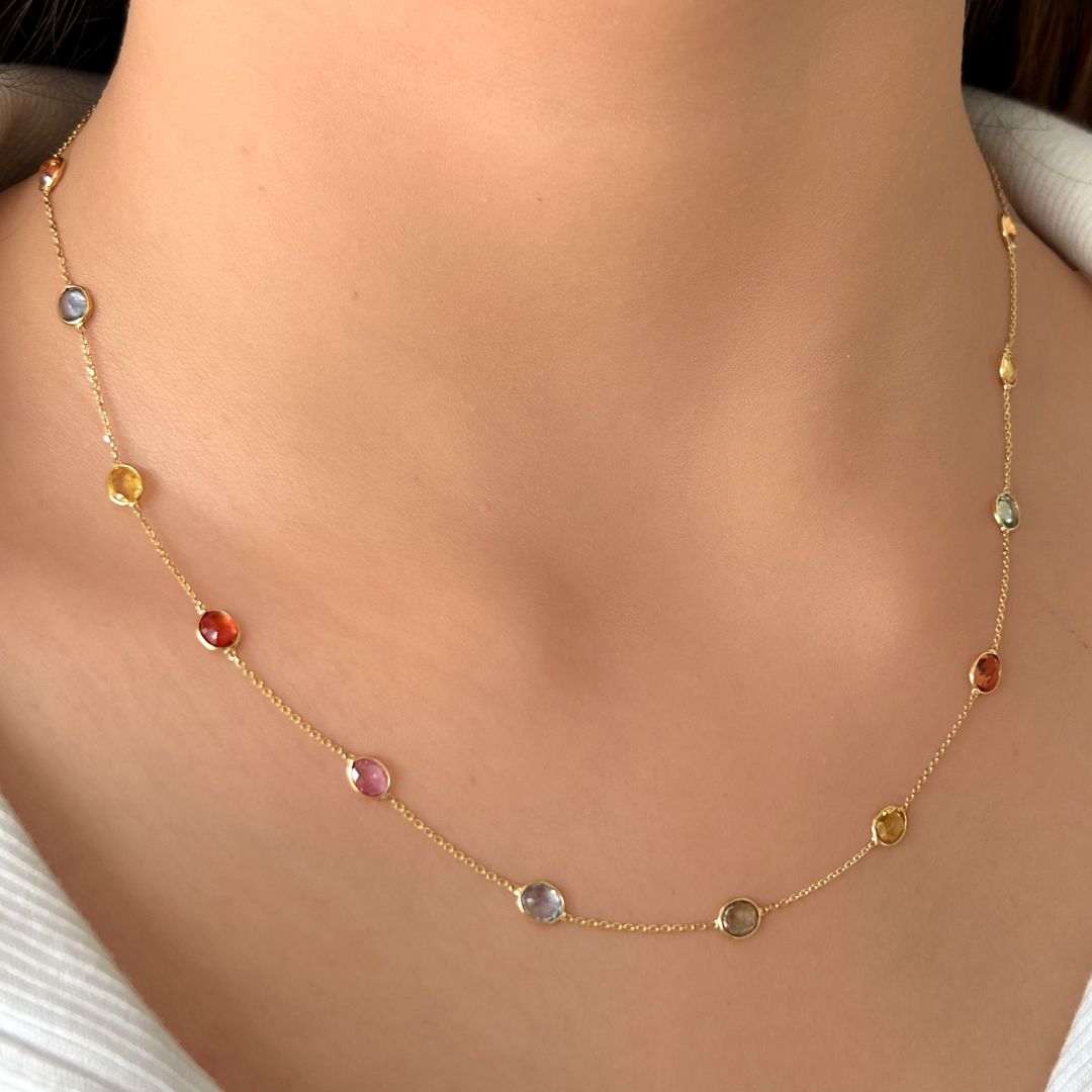 Multi Sapphire Necklace