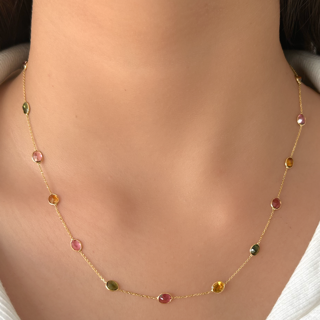 Multi Tourmaline Necklace