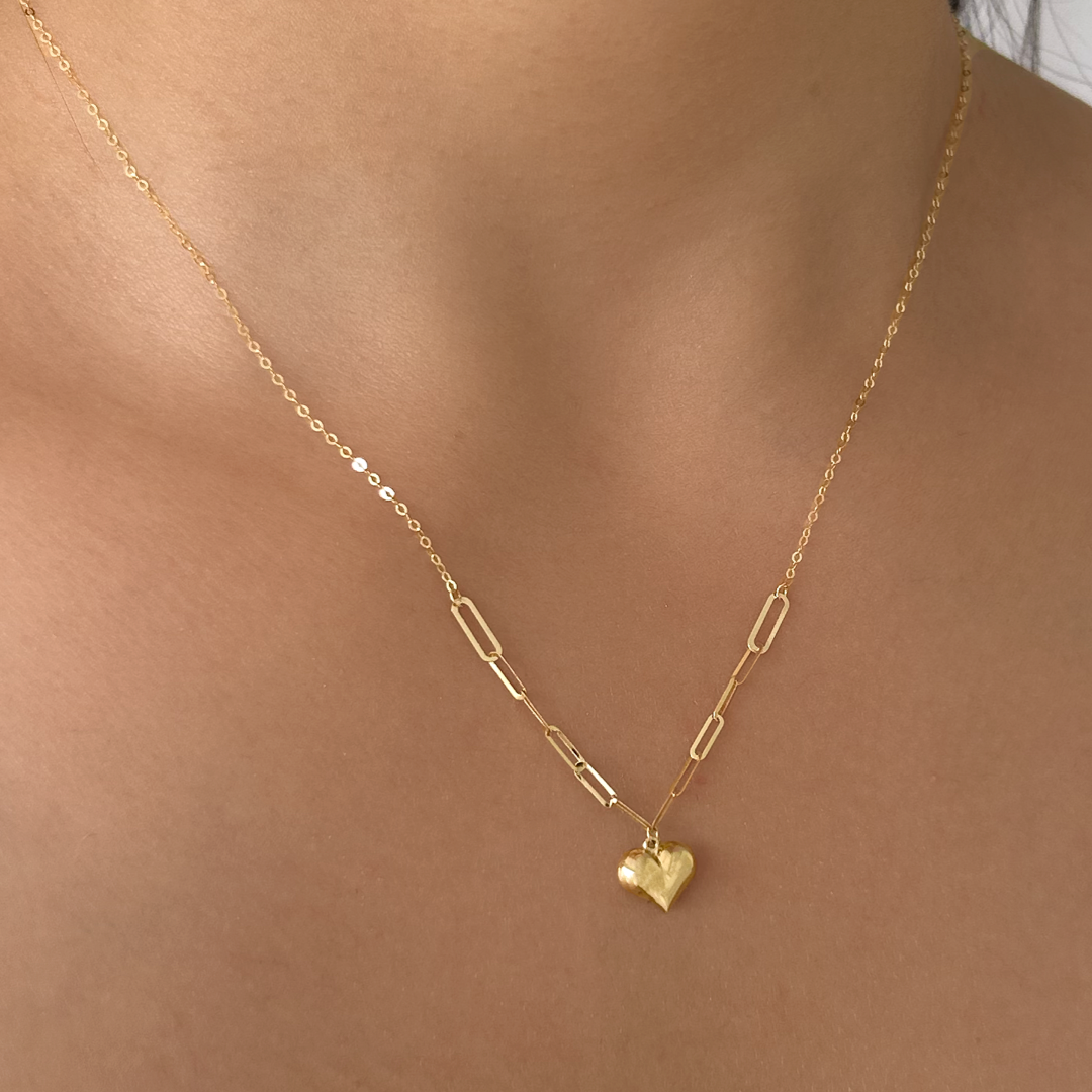 Paperclip Heart Necklace