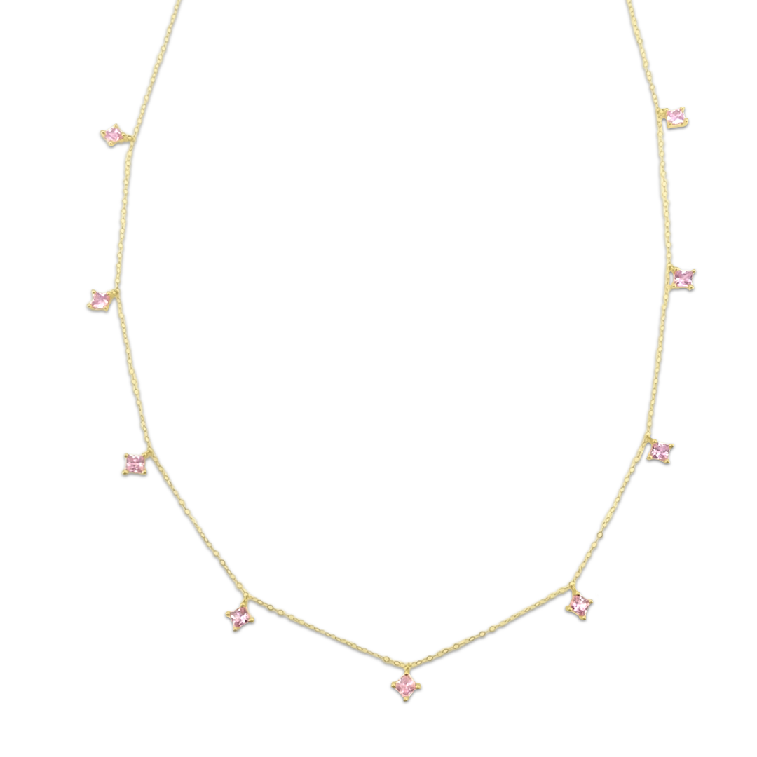 Pink Princess Crystal Necklace