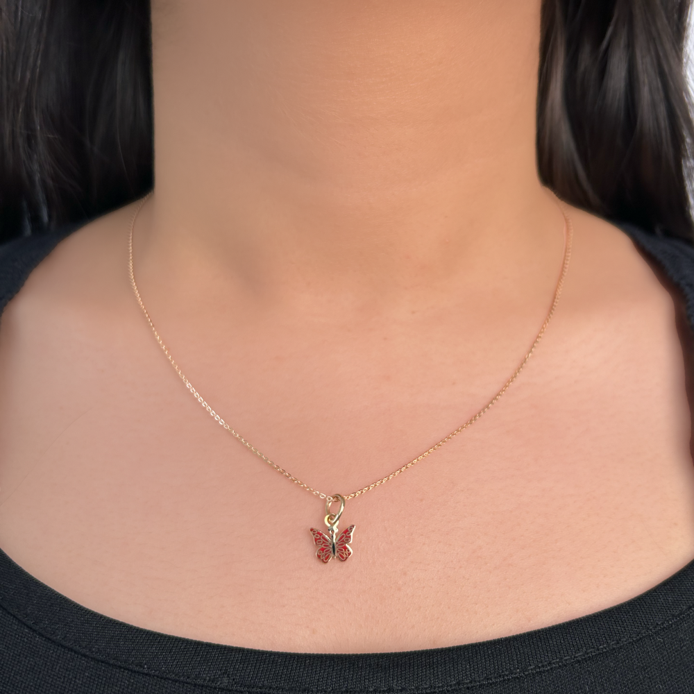 Red Flutter Necklace