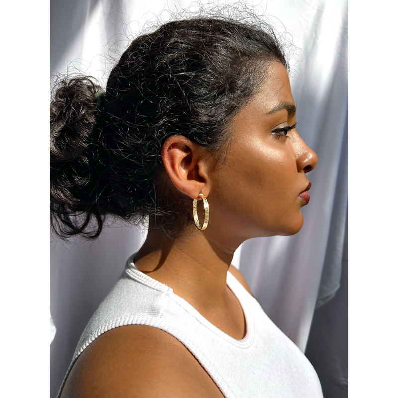 Round Meander Hoops
