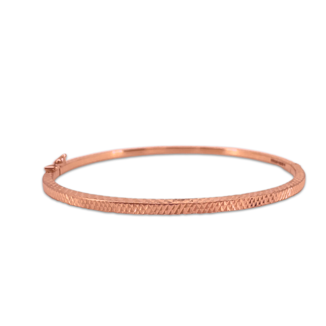 Scaled Bangle Bracelet |Rose