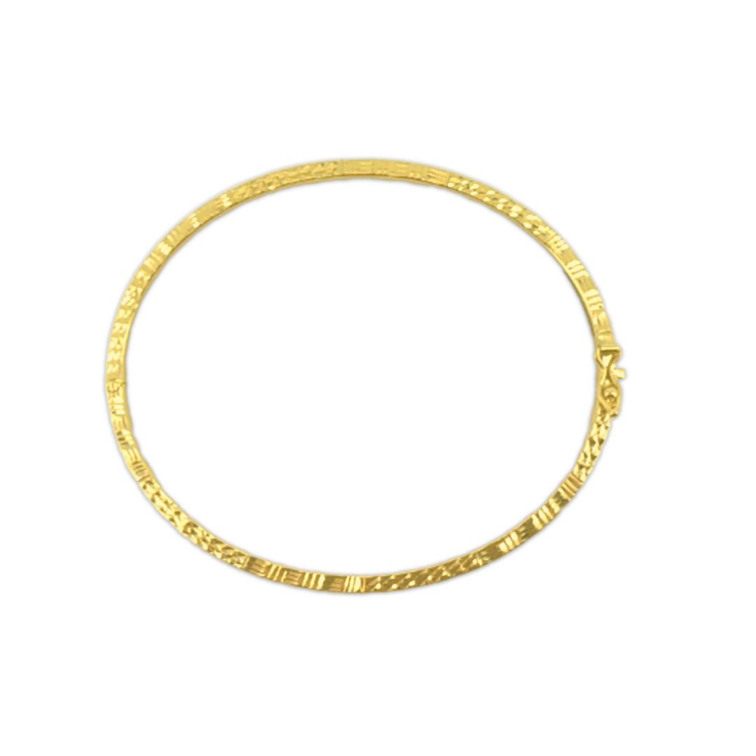 Shimmer Bangle Bracelet | Yellow