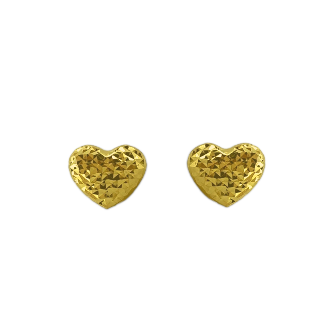 Shimmer Heart Studs