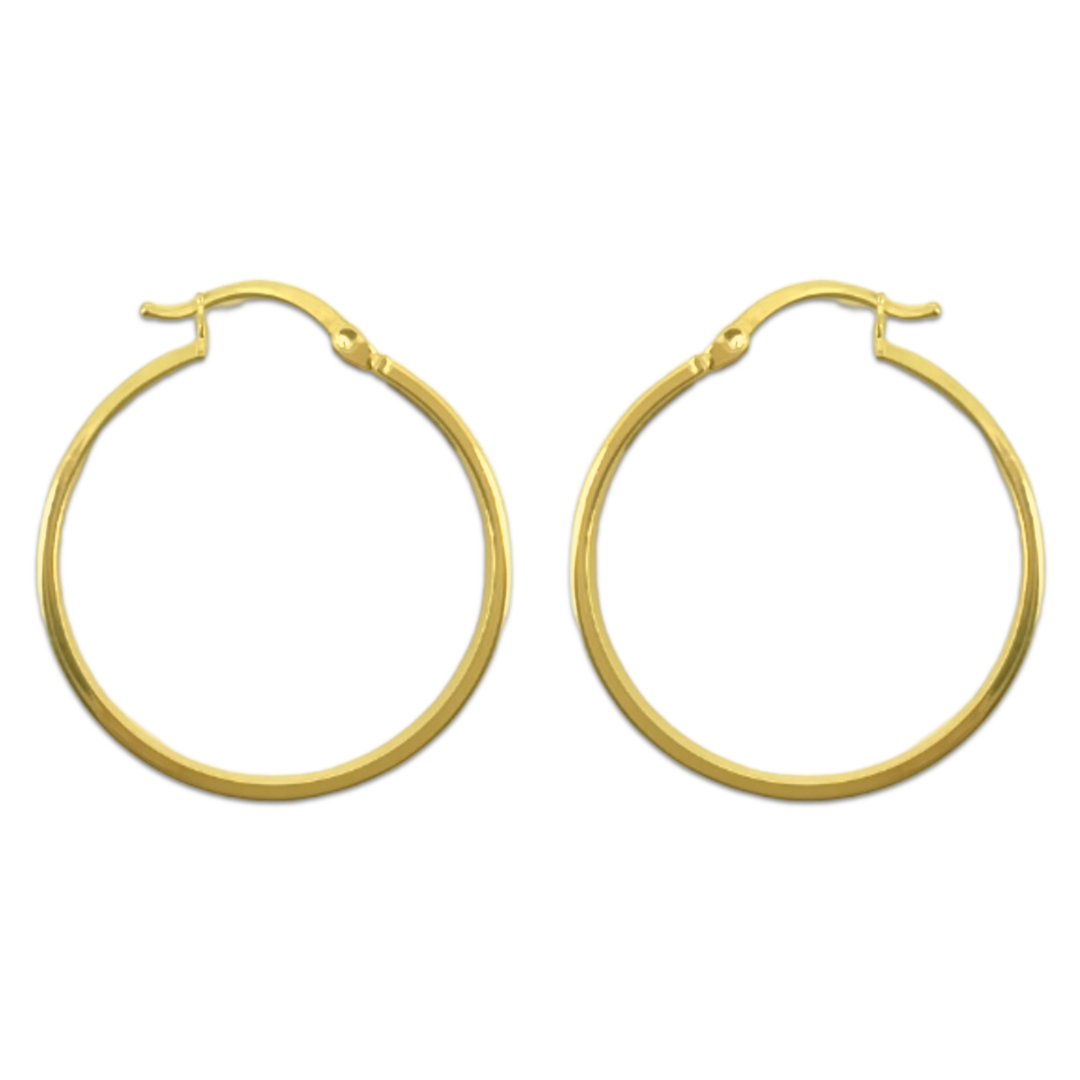 Sleek Flat Meander Hoops