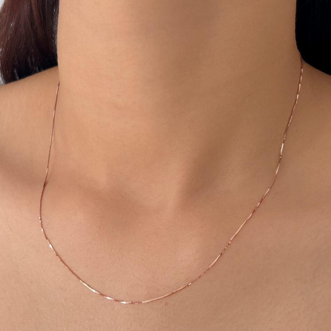 Slick Box Chain | Rose