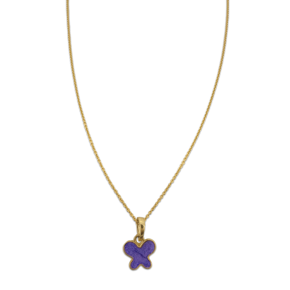 Sparkle Enamel Butterfly Necklace