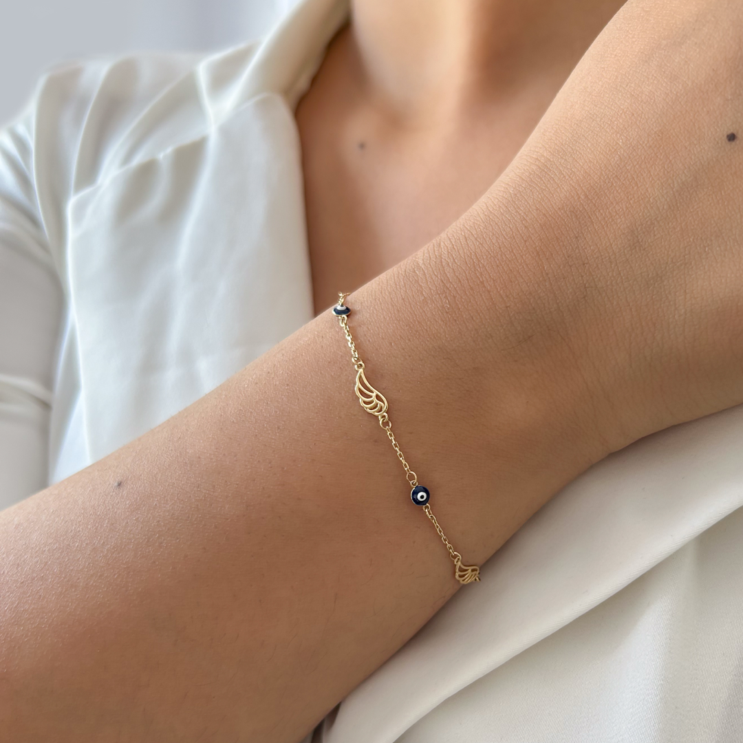 Evil Eye Angel Bracelet
