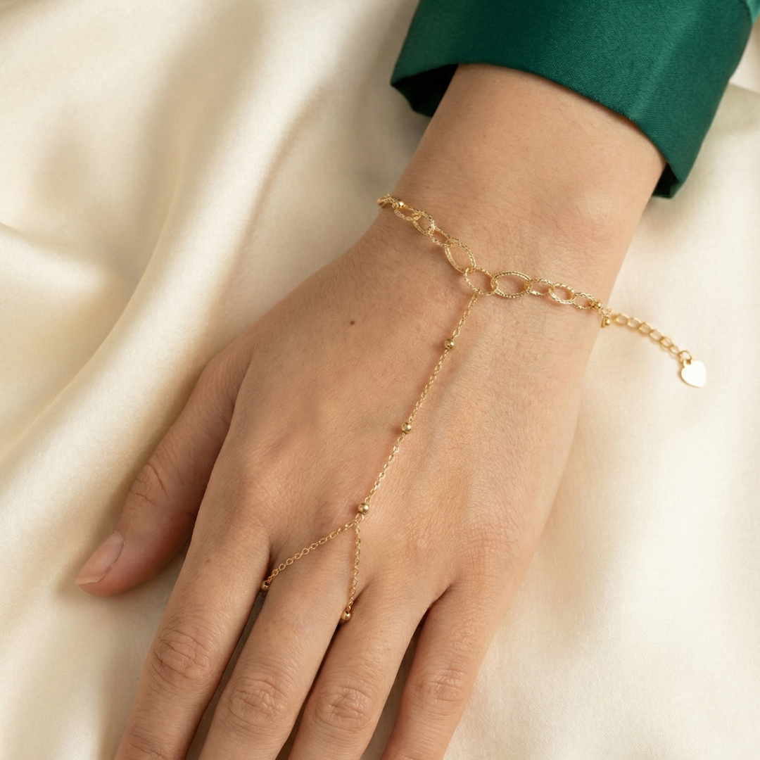 Sparkle Link Bead Handchain