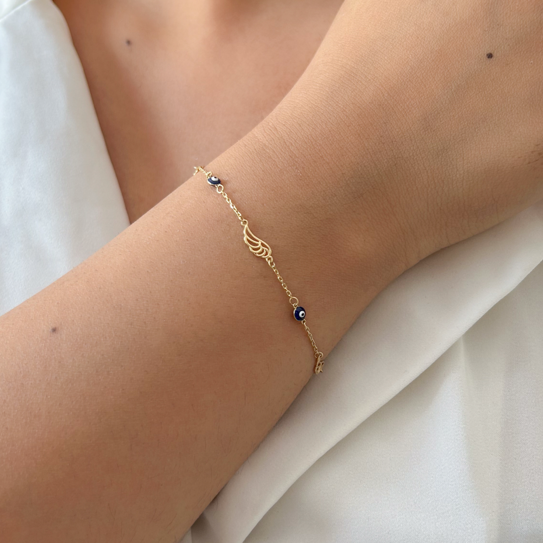 Evil Eye Angel Bracelet