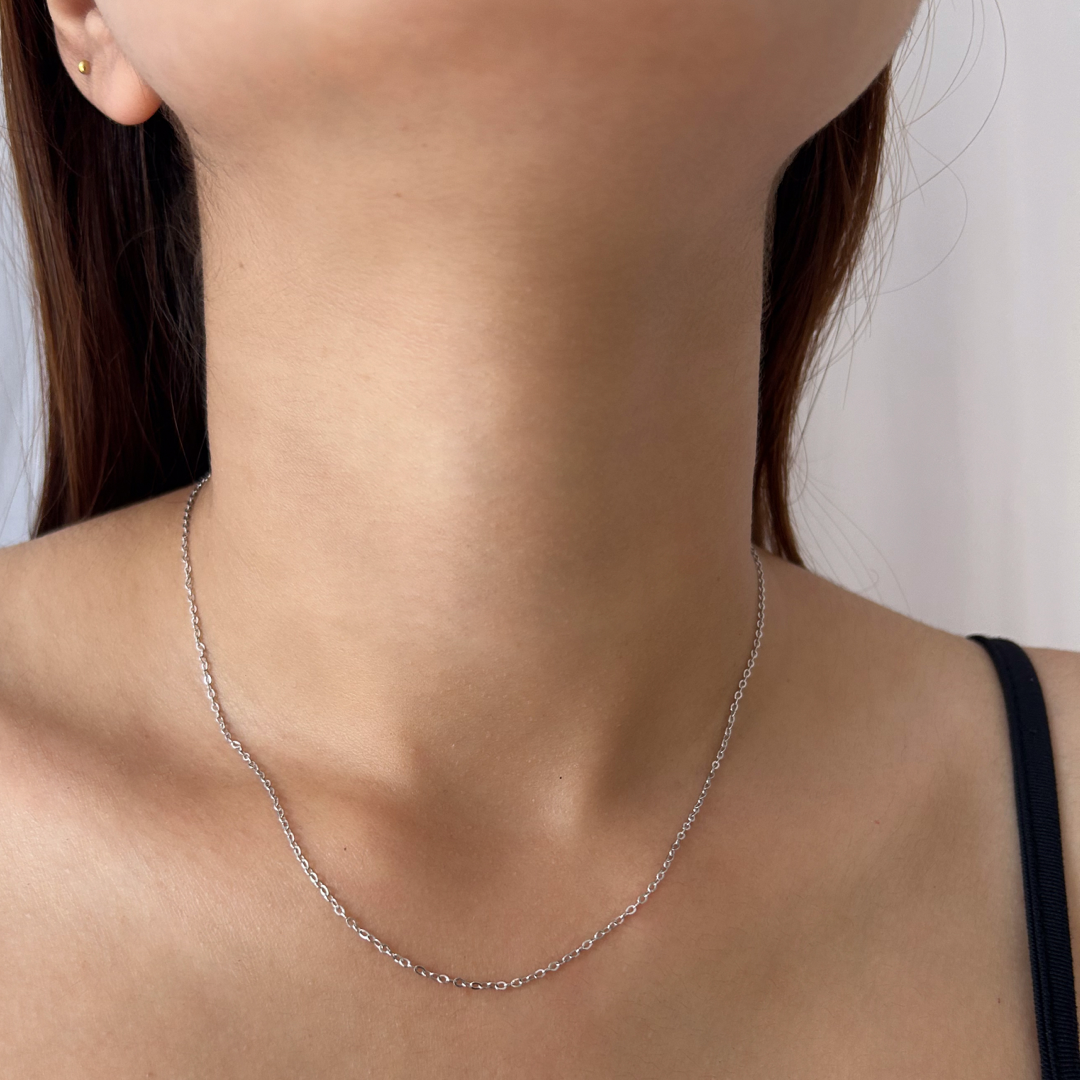 Bold Cable Chain | White