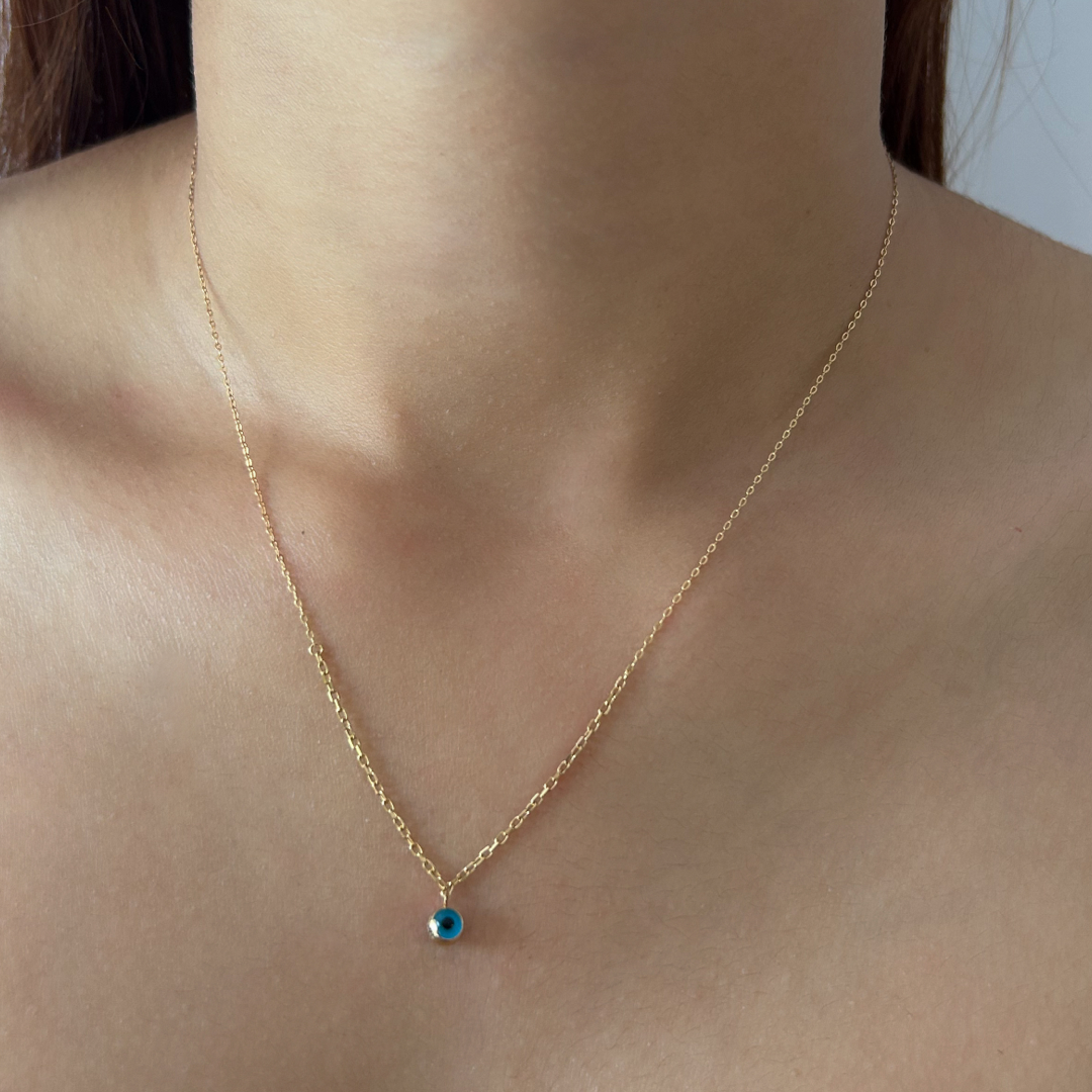 Dual Chain Evil Eye Necklace