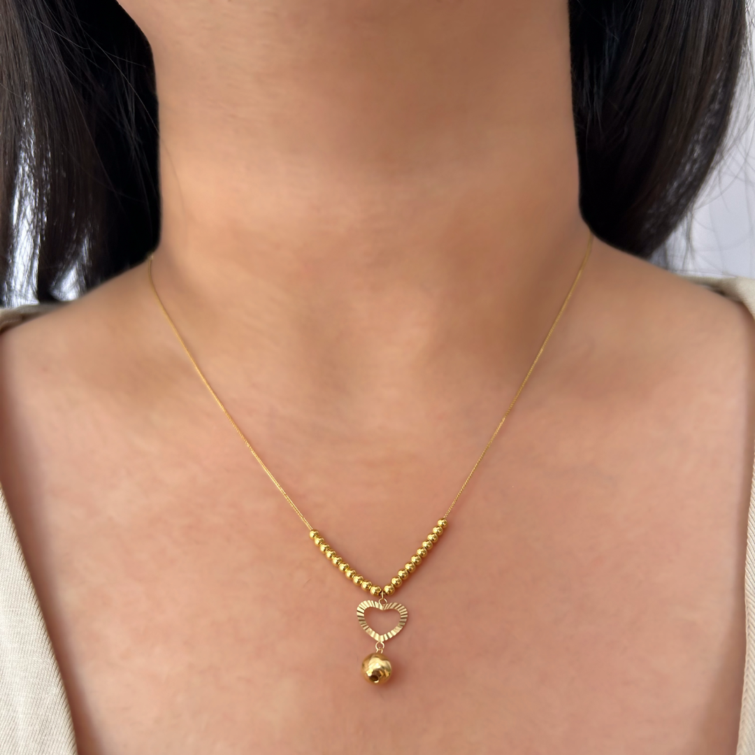 Heart Drop Bead Chain