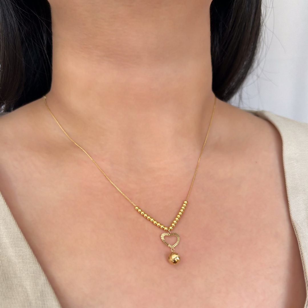 Heart Drop Bead Chain