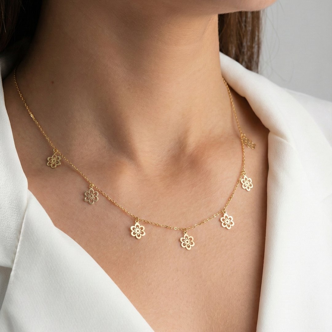 Mini Bloom Charm Necklace