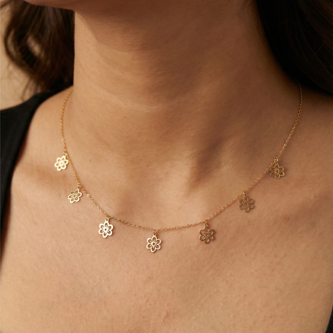 Mini Bloom Charm Necklace