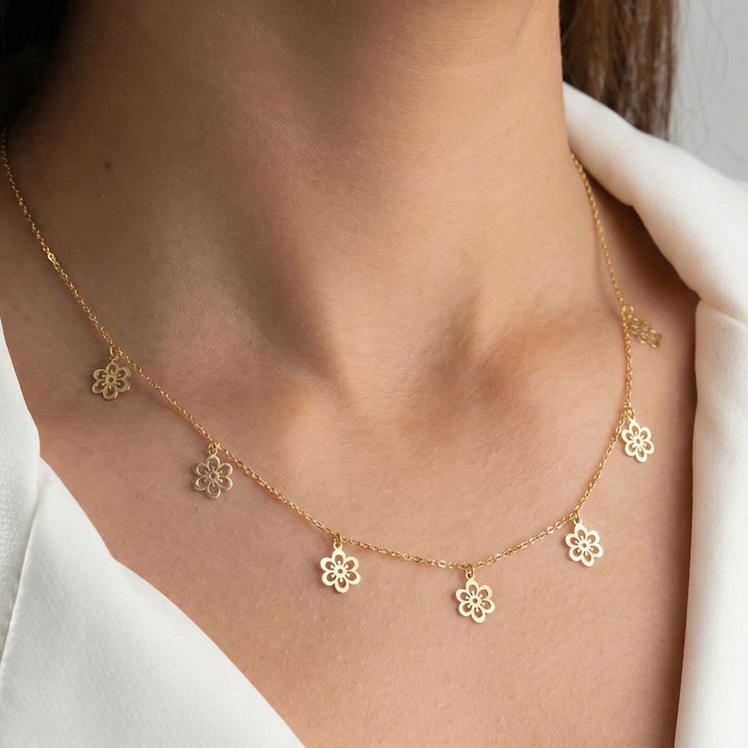 Mini Bloom Charm Necklace