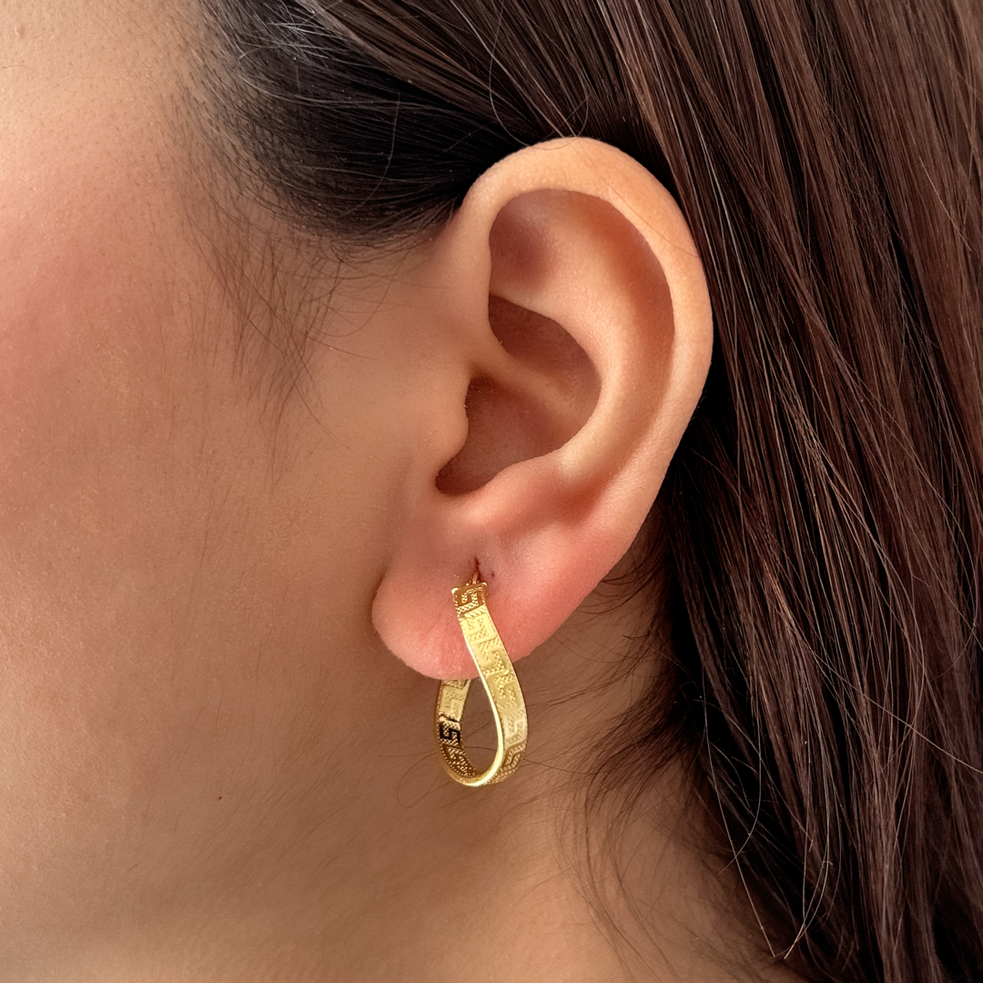 Curvy Meander Hoops