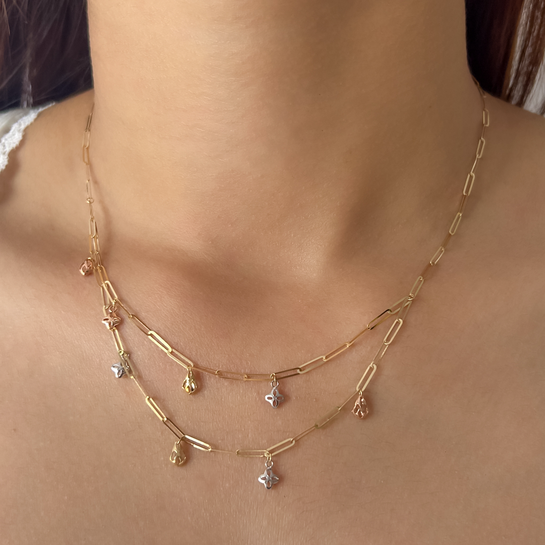 Clipper Charm Layer Necklace