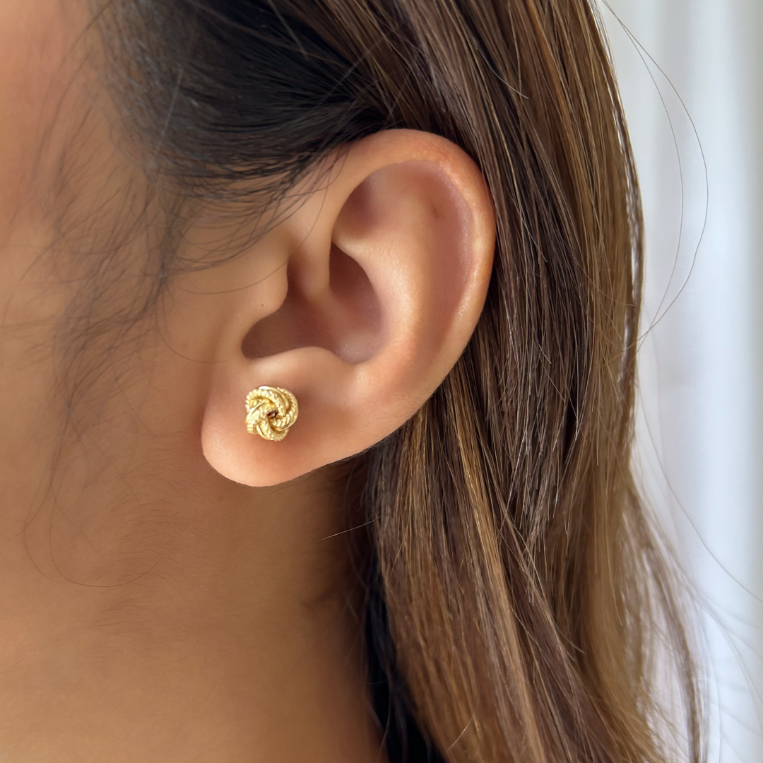 Textured Knot Studs