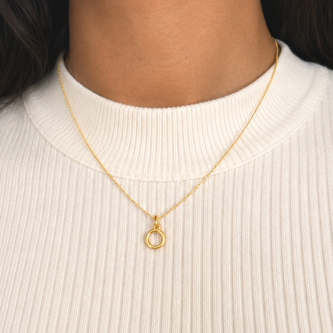 Gold Circle Pendant