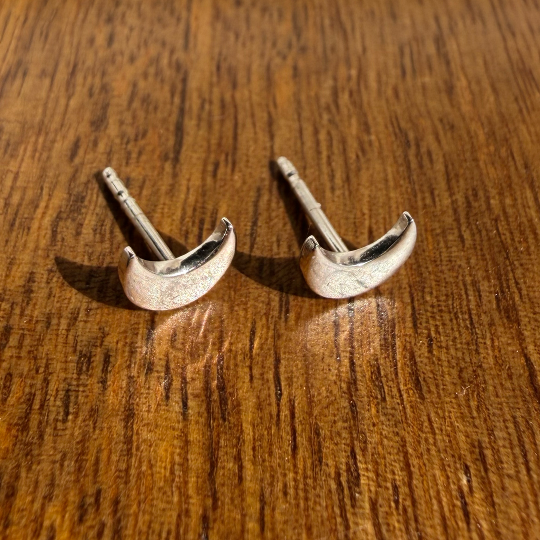 Midi Moon Studs