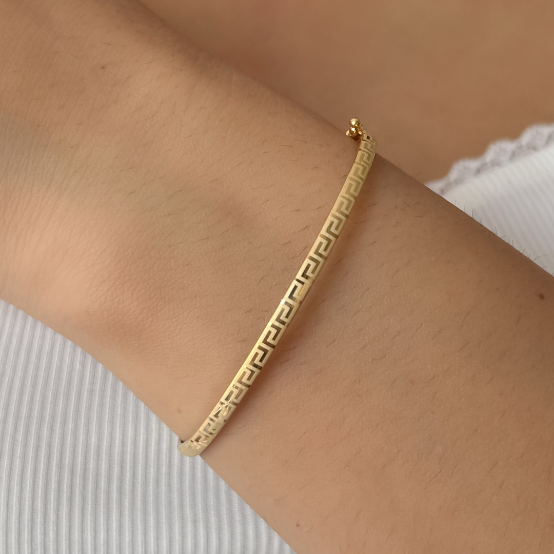 Meander Bangle Bracelet