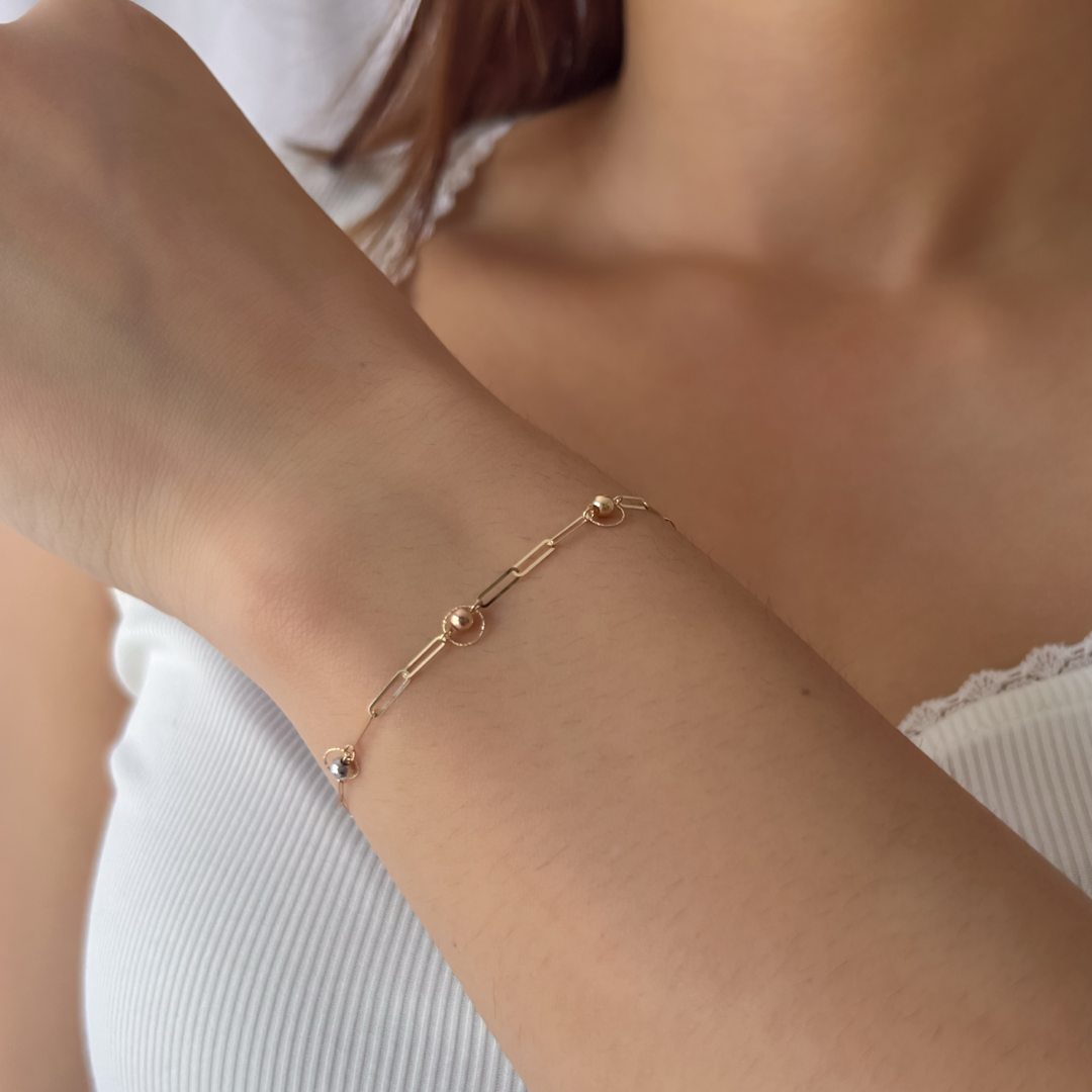 Clipper Sphere Bracelet
