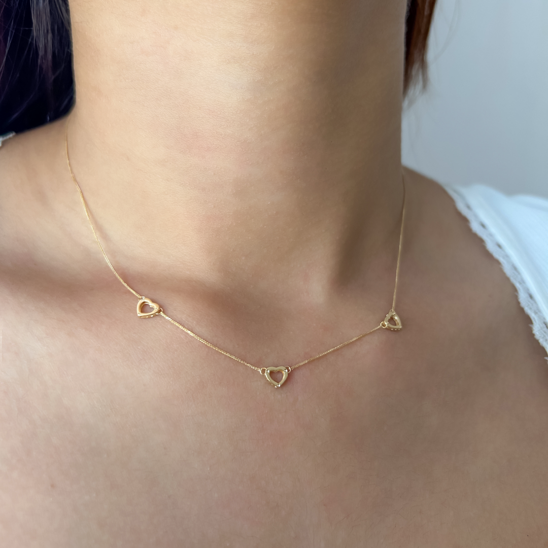 Triple Heart Necklace