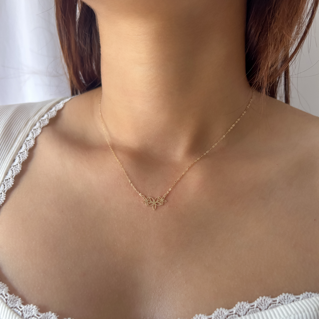Tri Bloom Necklace